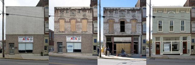 Before and After images, showcasing the huge transformation that was completed with Rehabilitation Tax Credits